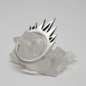 Nyxturna Fatale Ring Sterling Silver Size 7